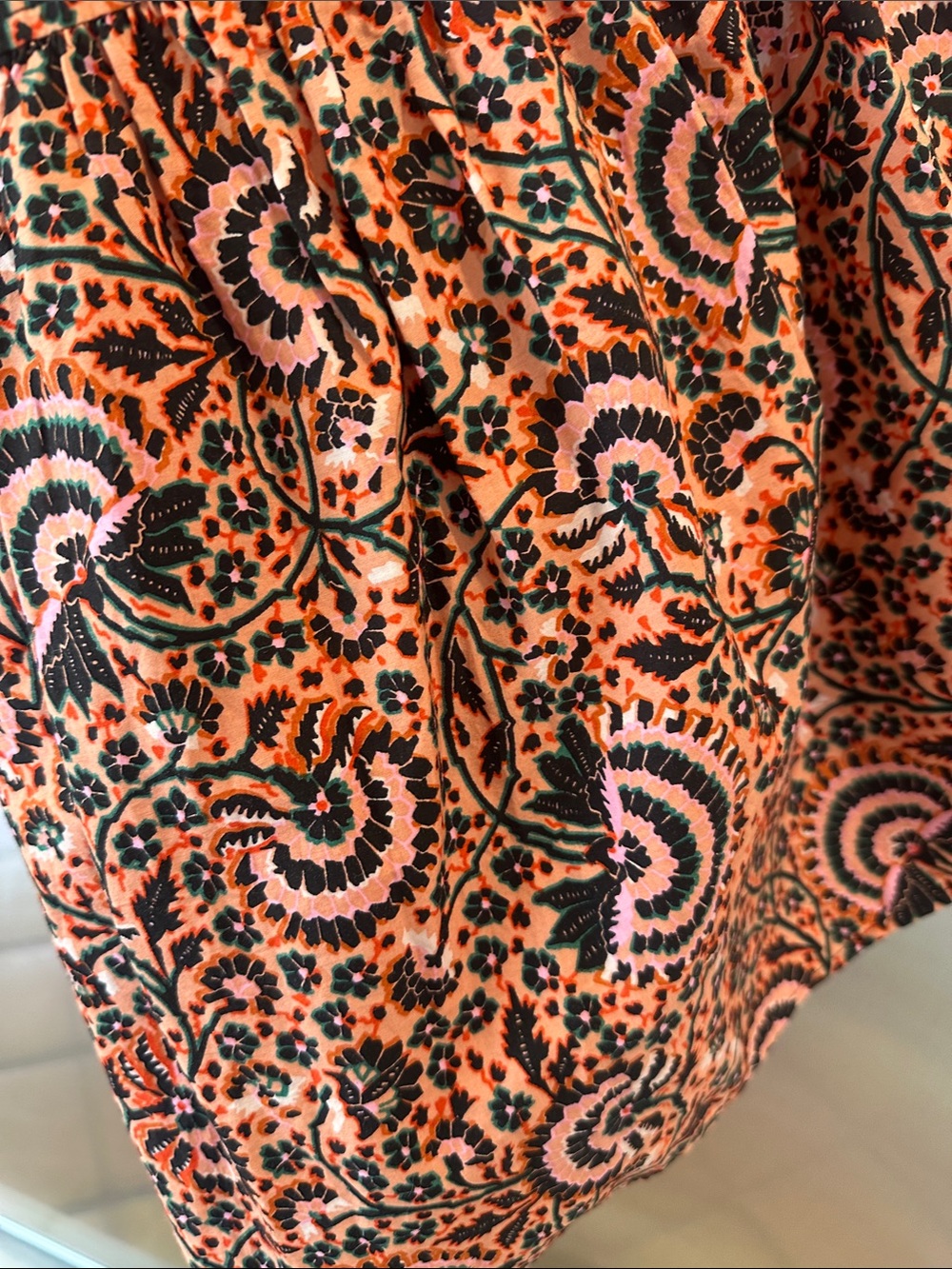 A.L.C. Red Paisley Midi Dress - Picture 12 of 14